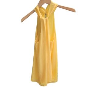Naked Zebra Yellow Halter Sleeveless Top NWT